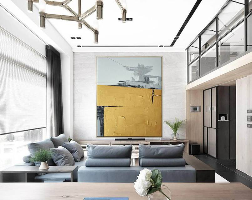 Entryway Leaf Black Abstract Canvas Artwork SAKA3 wall art